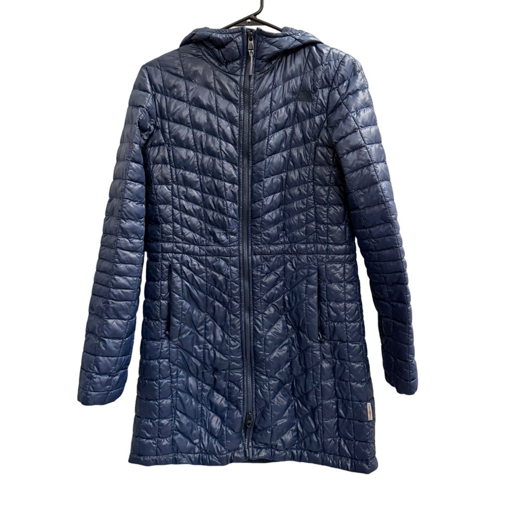 THE NORTH FACE ThermoBall Eco Triclimate Parka Jacket Blue Size Medium